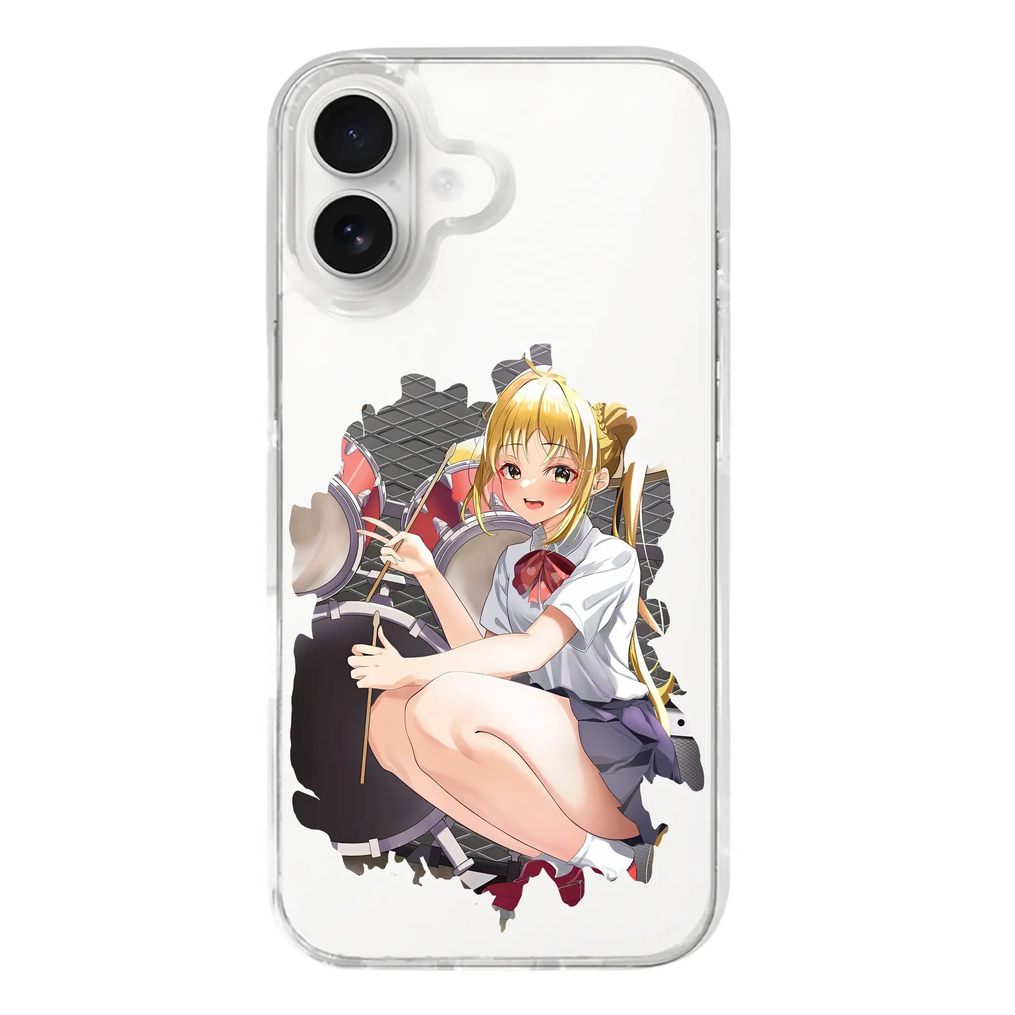 ぼっちざろっく！ グッズ,伊地知虹夏 - iPhone 17シリーズ 透明スマホケース – 薄型・耐衝撃・精密フィット保護カバー